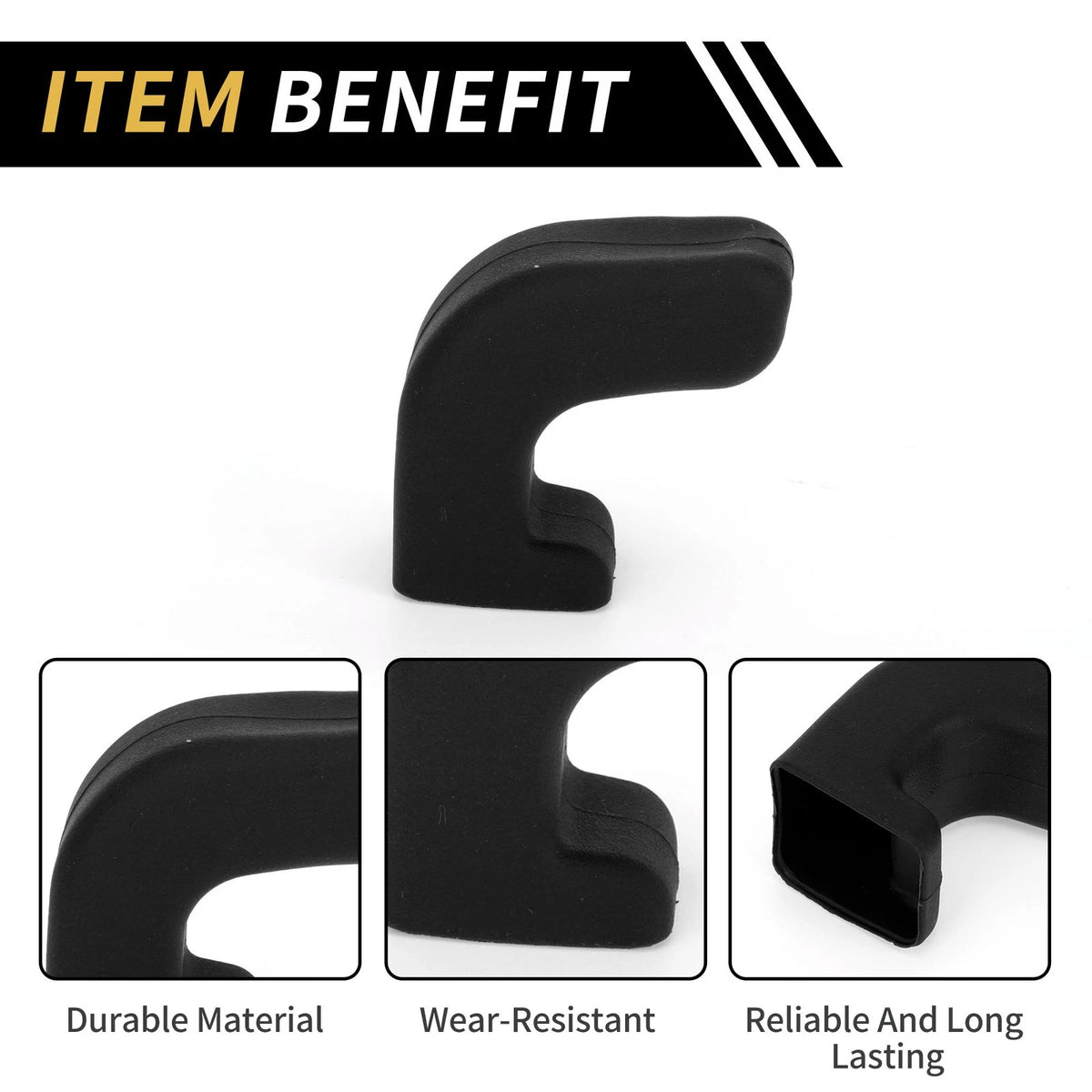 Car Bumper Tow Hook Covers for Jeep Wrangler JK JL Gladiator 07-23 Black
