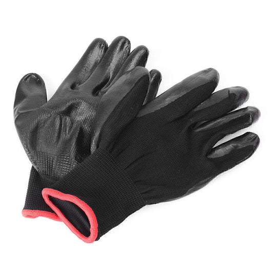 12 Pairs Nylon PU Safety Coating Working Gloves for Builders Grip Palm Protective
