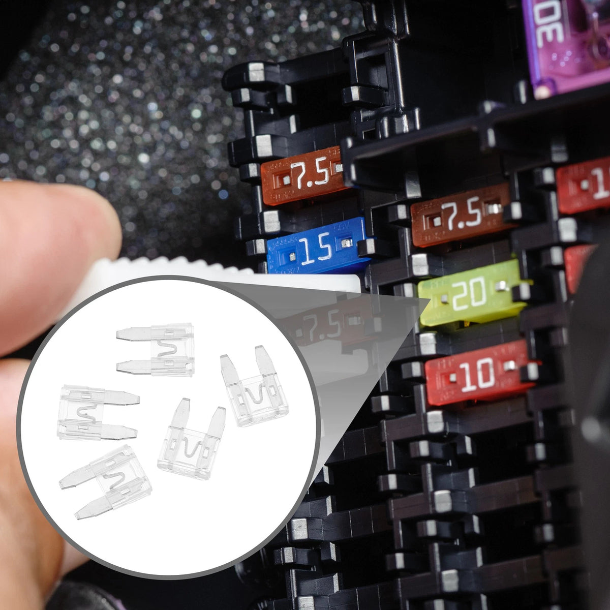 5 x Mini 25AMP APM/ATM Blade Fuses for Car Short Circuit Protection