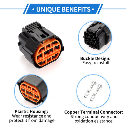 10 Pin Front Headlight Connector Plug for Hyundai Reina & Kia