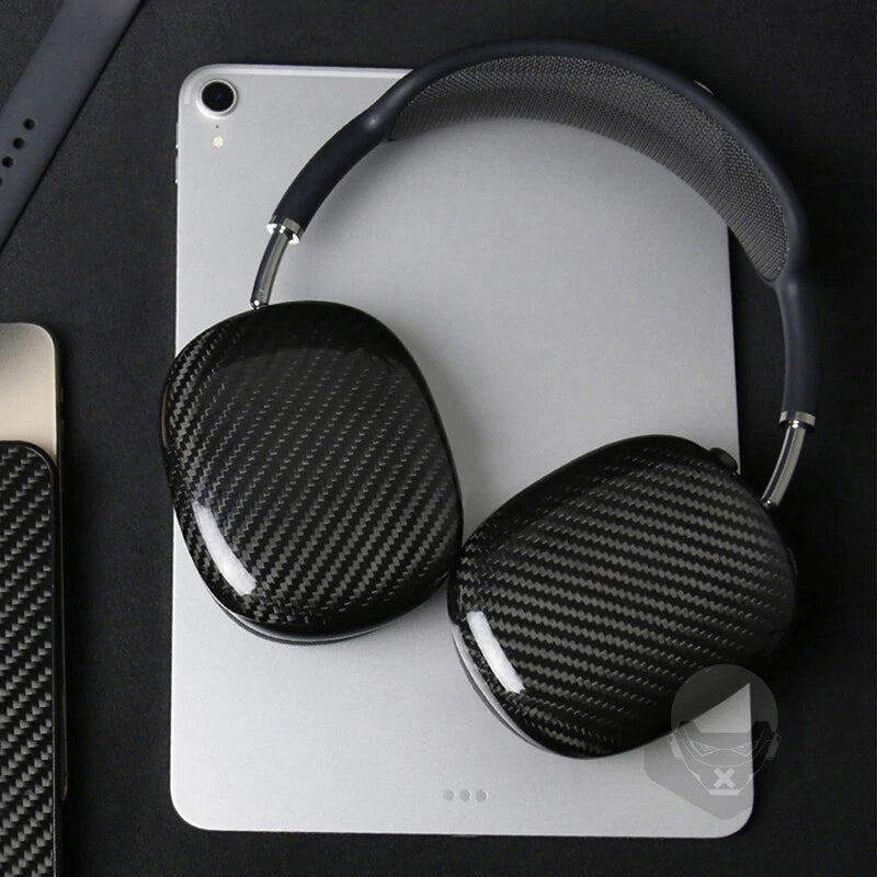 For Apple AirPods Max Headphones Carbon Fiber Case Headband Ear Cups Skin Cover