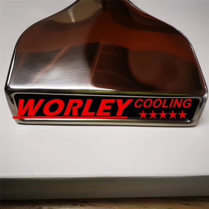 2.5" Inlet Stainless Rectangle Angle Cut Exhaust Tip