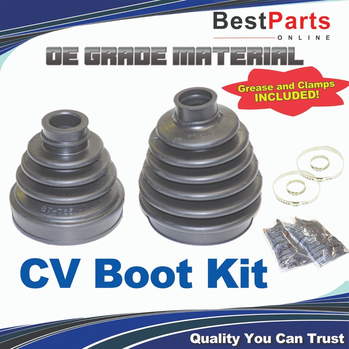 CV Axle Boot Kit Front Inner & Outer for Toyota Corolla (2003–2008)