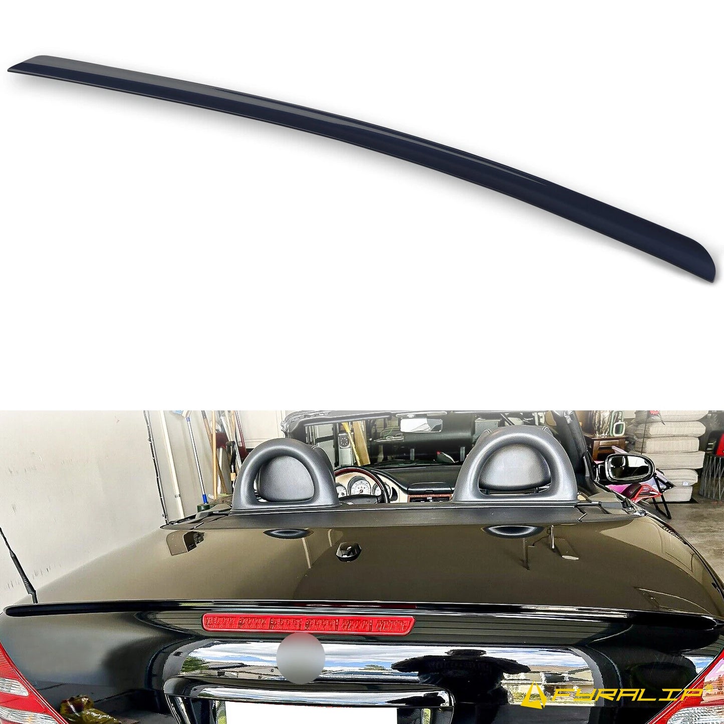 Black Boot Lip Spoiler for Mercedes-Benz SLK R170 (1998-2004)