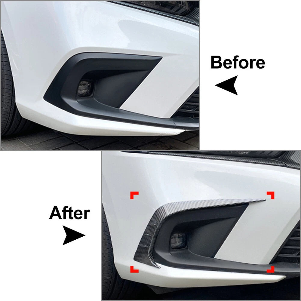 Front Fog Light Splitter Lip Spoiler Cover for Honda Civic 11th Gen (2022-2023)