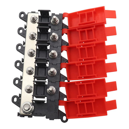 5-Way Fuse Holder Block 200A for Car Distribution Multi-pole Fuse