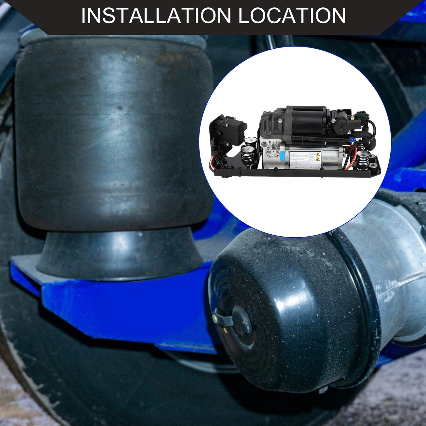 Air Suspension Compressor with Bracket for BMW 730i (2009-2015)