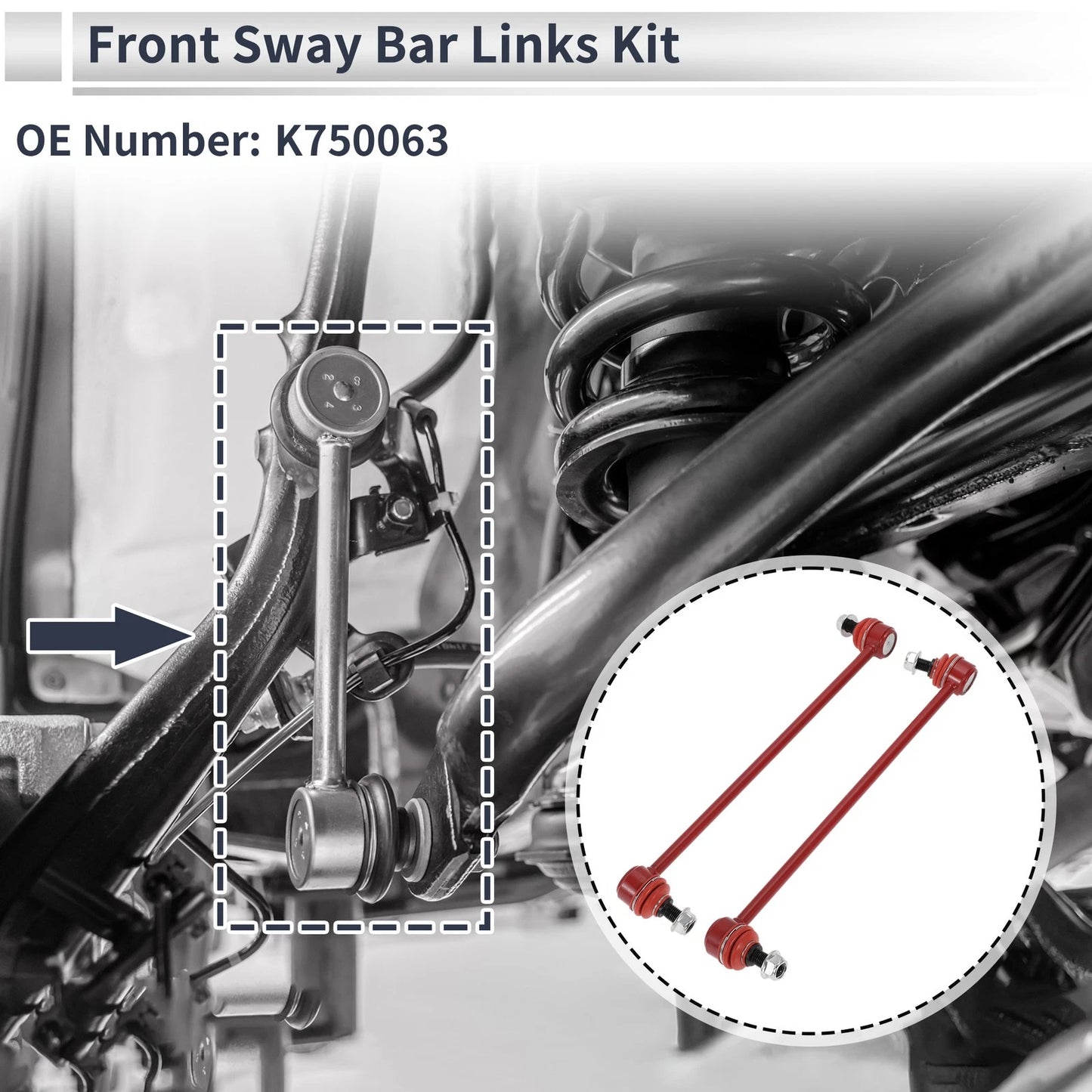 Front Stabilizer Bar Links  for Land Rover Range Rover (2003-2012)