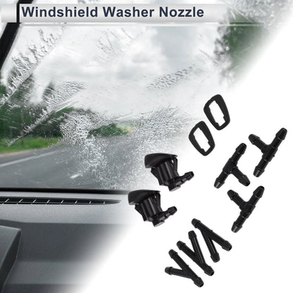 Washer Nozzle & 3 x Hose Connectors for Toyota