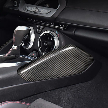 2 x Carbon Fiber Center Console Side Covers for Chevrolet Camaro (2016-2024)