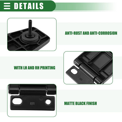 Liftgate Glass Hinge Set for Jeep Wrangler (1987-2006)