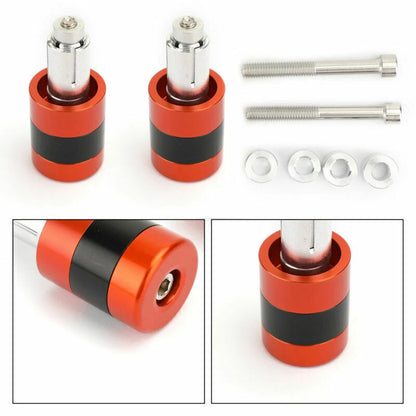 22mm Aluminum Orange Motorcycle Handlebar Weights for GE