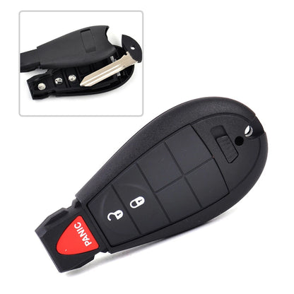 3 Button Remote Key Shell Case Pad for Dodge Grand Caravan Journey (2008-2020)