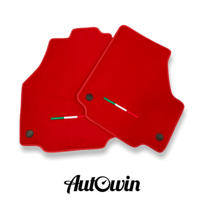 AutoWin Red Floor Mats for Ferrari F8 Spider (2019-2023)