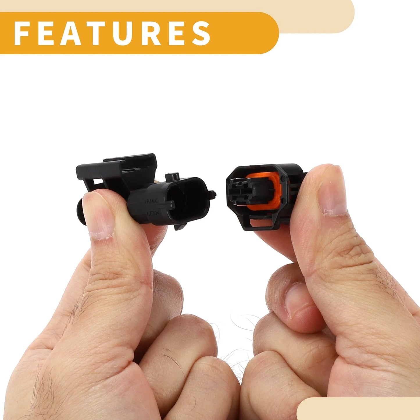 2 x Fuel Injector Connector Plugs for Ford