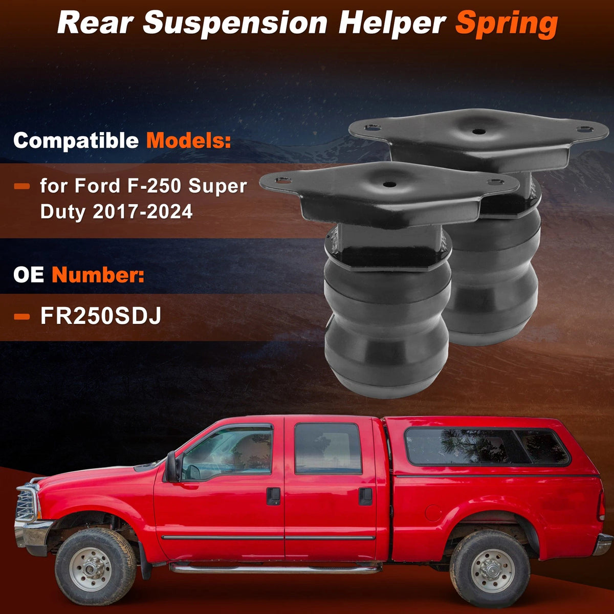 Rear Suspension Helper Springs for Ford F-250 Super Duty (2017-2024)