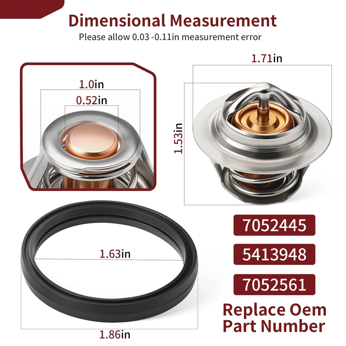 Thermostat + Seal for Polaris Sportsman 850 XP (2009–2014)