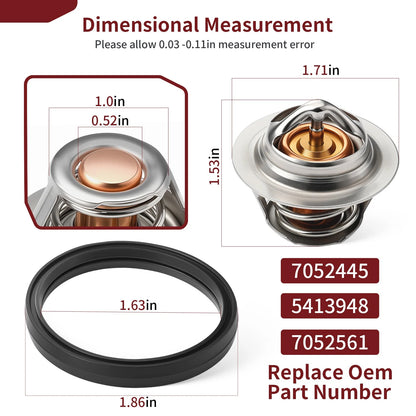 Thermostat + Seal for Polaris Sportsman 850 XP (2009–2014)