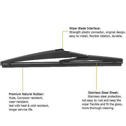 Rear Wiper Arm Blade Set for 2011-2018 Jeep Grand Cherokee (2011-2018)