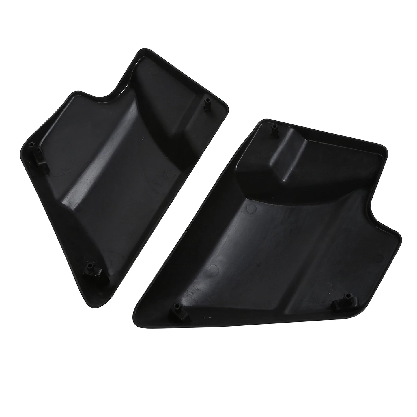 Battery Side Covers for Harley Touring Road Glide (2009-2024) Black Denim