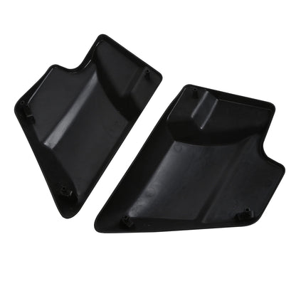 Battery Side Covers for Harley Touring Road Glide (2009-2024) Black Denim