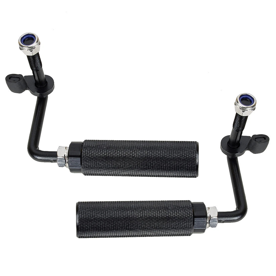 Pair Door Hinge Foot Pegs for 2007-2020 Jeep Wrangler JK JKU JL