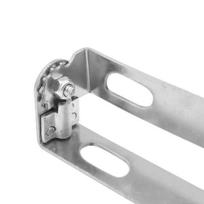 License Plate Holder / 1 x Silver Tone Adjustable Angle Bracket for Motorcycle