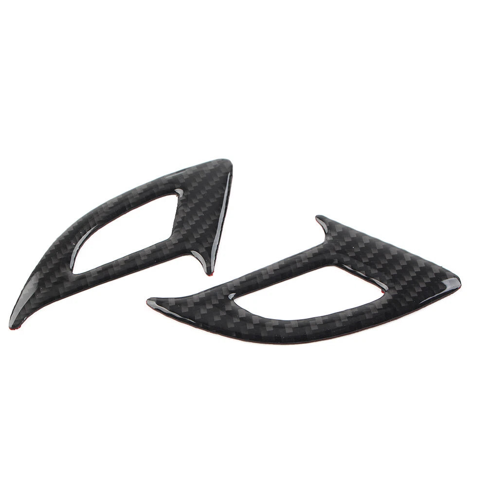 Carbon Fiber Black 2 x Car Door Switch Panel Covers for Chevrolet Equinox (2017-2022)