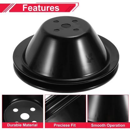 Single-Groove Water Pump Pulley for Chevy SBC Small Block