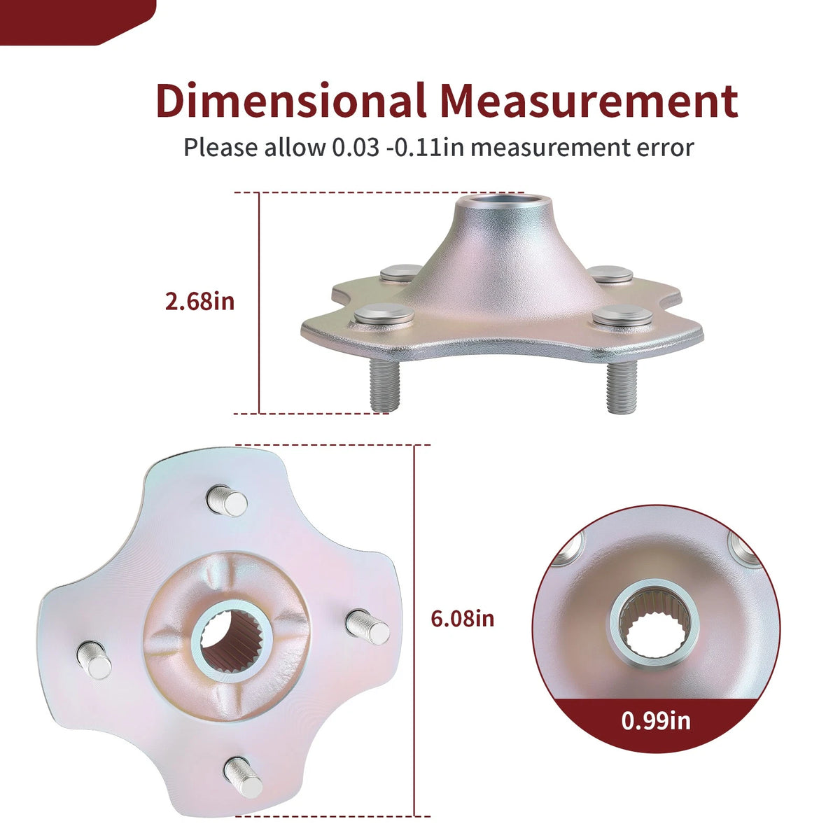 2 x Rear Wheel Hubs for Honda Rancher 420 TRX420 (2007–2013)