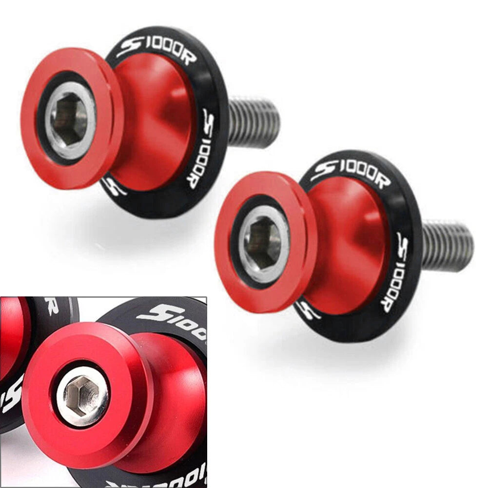 Swingarm Spools 2 x M8 Screws for BMW S1000R S1000RR (2014-2018) Red