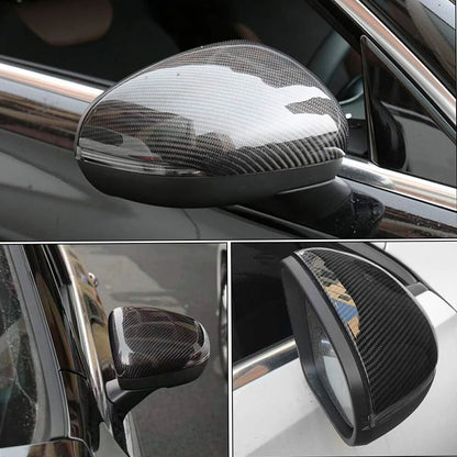 Carbon Black Side Rearview Mirror Cover for Mercedes Benz W177 A200 (2019-22)