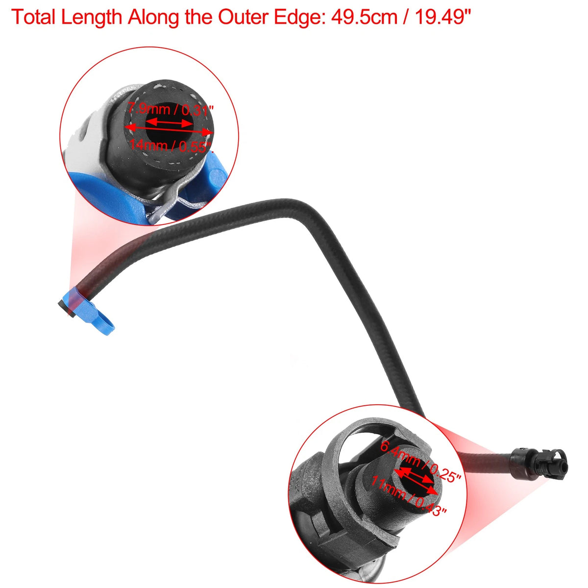 Engine Radiator Coolant Heater Hose 1.4L L4 for Chevrolet Cruze
