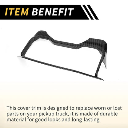 Carbon Fiber Dashboard Meter Panel Frame Cover for Toyota Tundra (2022-2024)