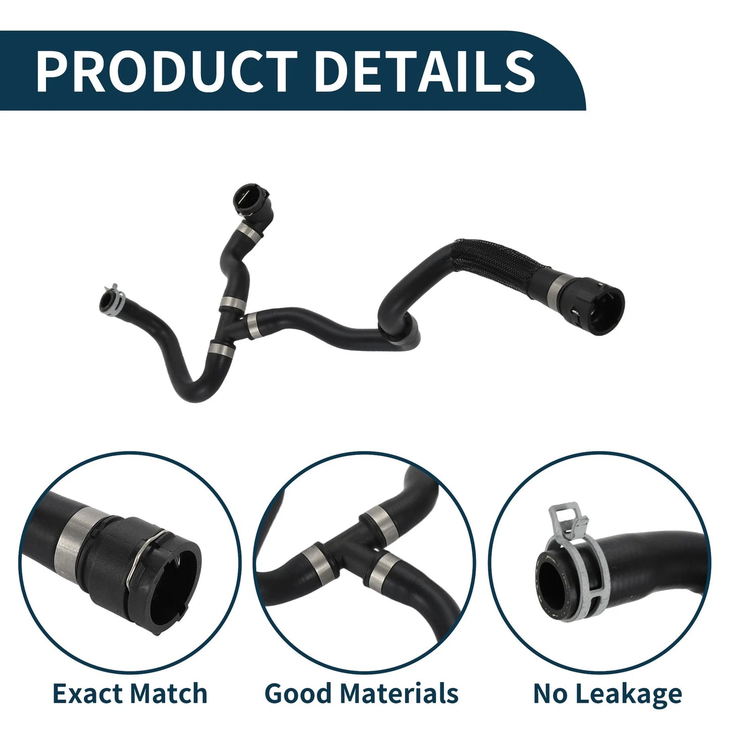Radiator Heater Hose for Volvo S60 II (2010-2015) 1 Pc Rubber