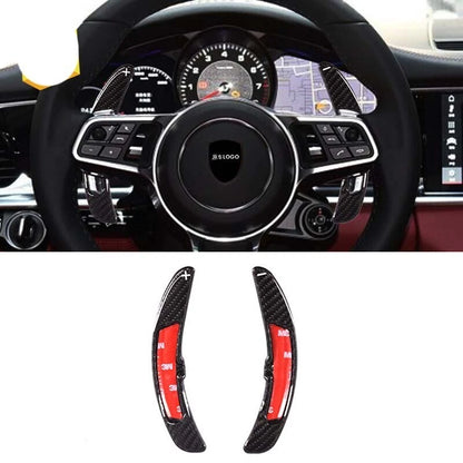 Carbon Fiber Steering Wheel Shift Paddle For Porsche Macan Cayman 911 Boxster