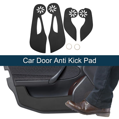 Car Door Anti Kick Pad Sticker Protector for Honda Fit (2008-2013) Black
