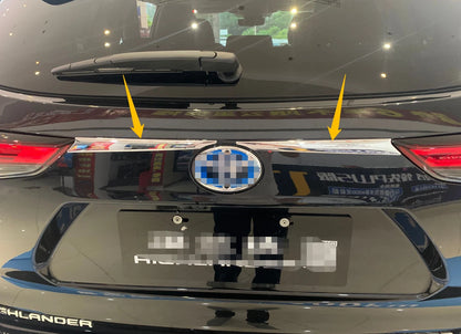 Rear Boot Lid Chrome Decor Cover Trim for 2020-2023 Toyota Highlander (2020-2023)