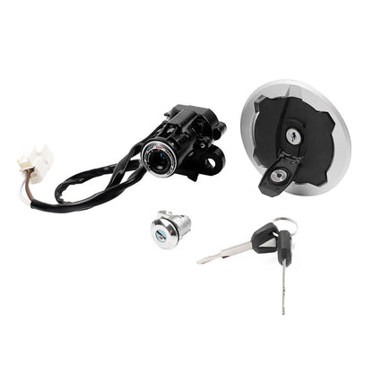 Ignition Switch Lock Fuel Gas Cap Key Set for Kawasaki Ninja 400 (2018-2023)