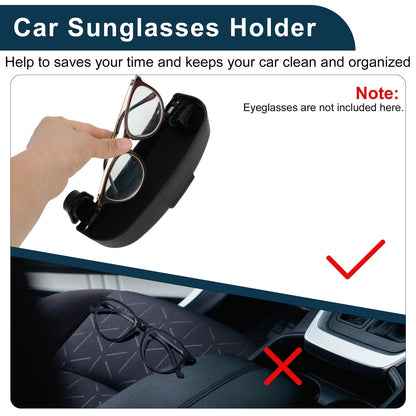 Sunglasses Case for Mini Cooper F56 2014-2018 ABS Black 1 Set