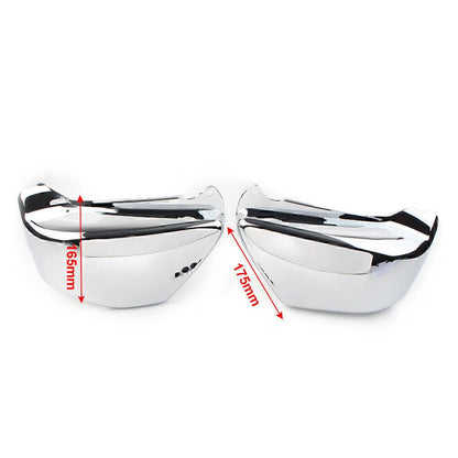 Pair Chrome Battery Side Fairing Covers for Honda Magna VF 750 (94-04)