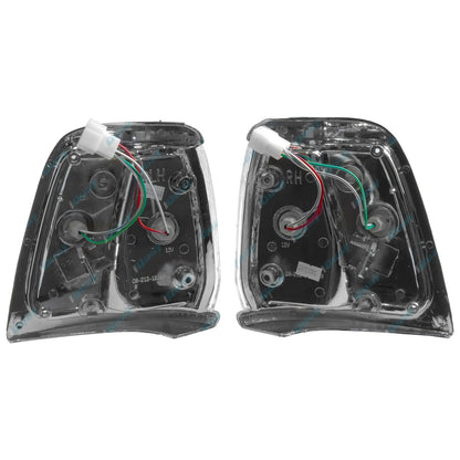 LH+RH Chrome Corner Lights Pair for Toyota Hilux LN85 RN85 4cyl 2.4L 1991-1997