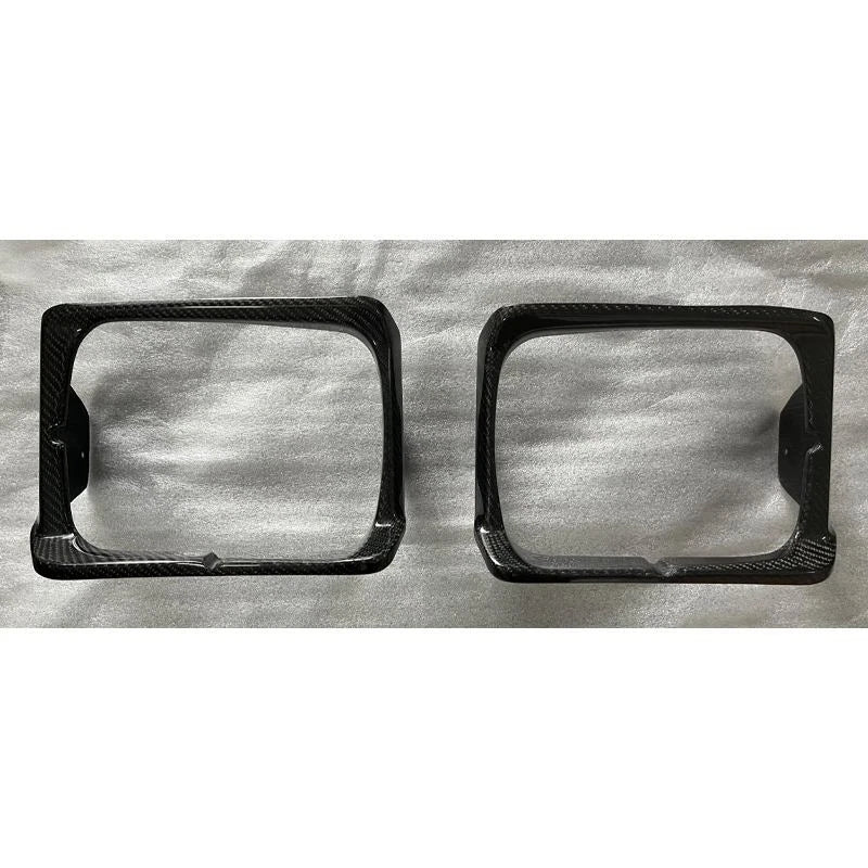 Real Carbon Fiber Headlight Frame Bezel Cover Trim fit Toyota Supra A70 1987-92