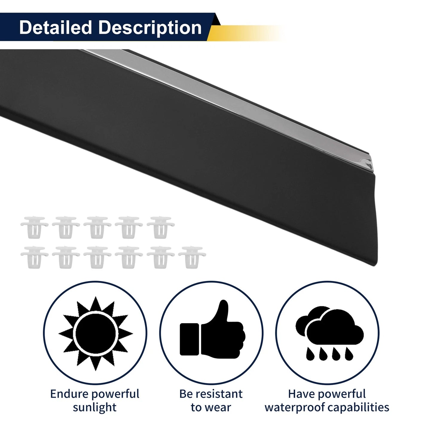Front Left Door Trim Garnish for Honda CR-V (2017-2022)