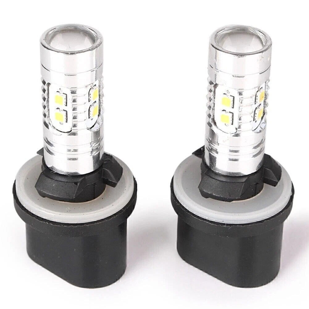 2 x 360° LED Fog Light Bulbs for Car Driving Lamp DRL 6000K HID White 880
