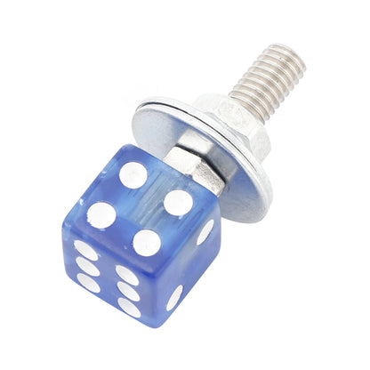 4pcs Blue License Plate Screws for Chopper Motorcycle