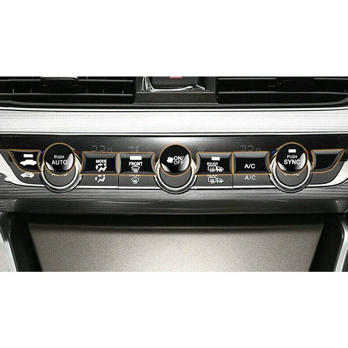 9 x Center Console Switch Button Covers for Honda Accord (2018-2021)