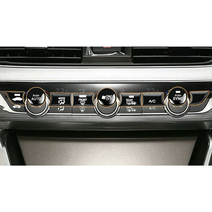 9 x Center Console Switch Button Covers for Honda Accord (2018-2021)