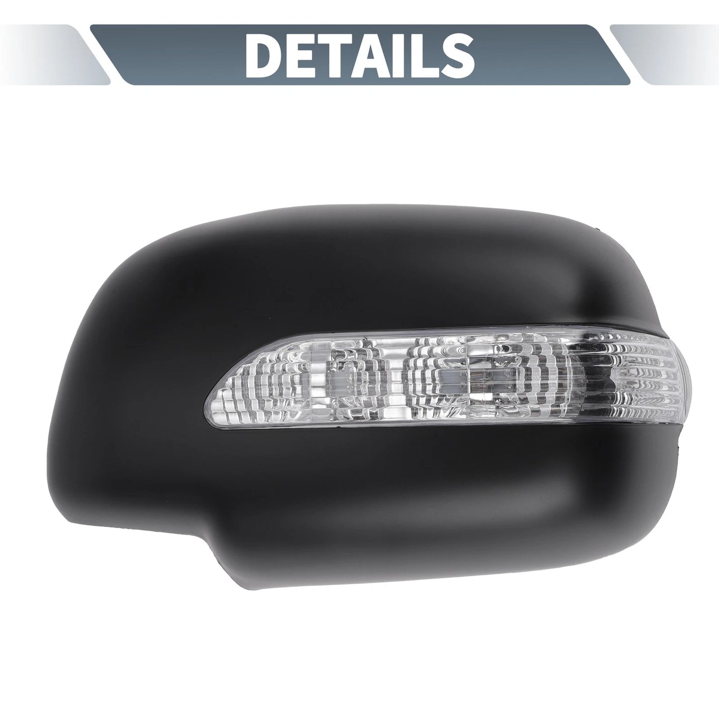Rearview Mirror Cover Overlay Matte Black for Lexus RX330 RX300 RX350 (2003)