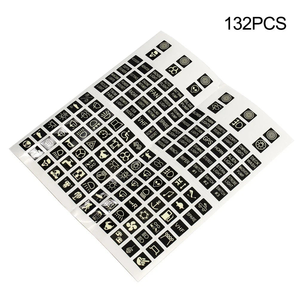 Switch Sticker Labels Decal Panel Sticker for Boat Decoration